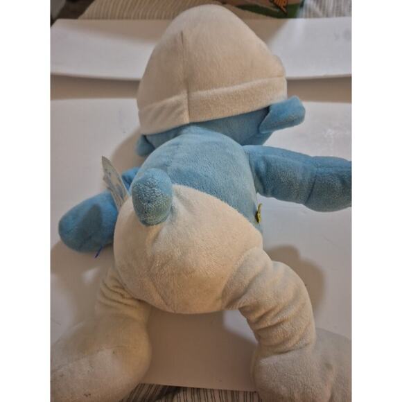 Build A Bear BAB Baby Smurf 16" Plush Stuffed Toy Rare Vintage May 2011 - Picture 3 of 6